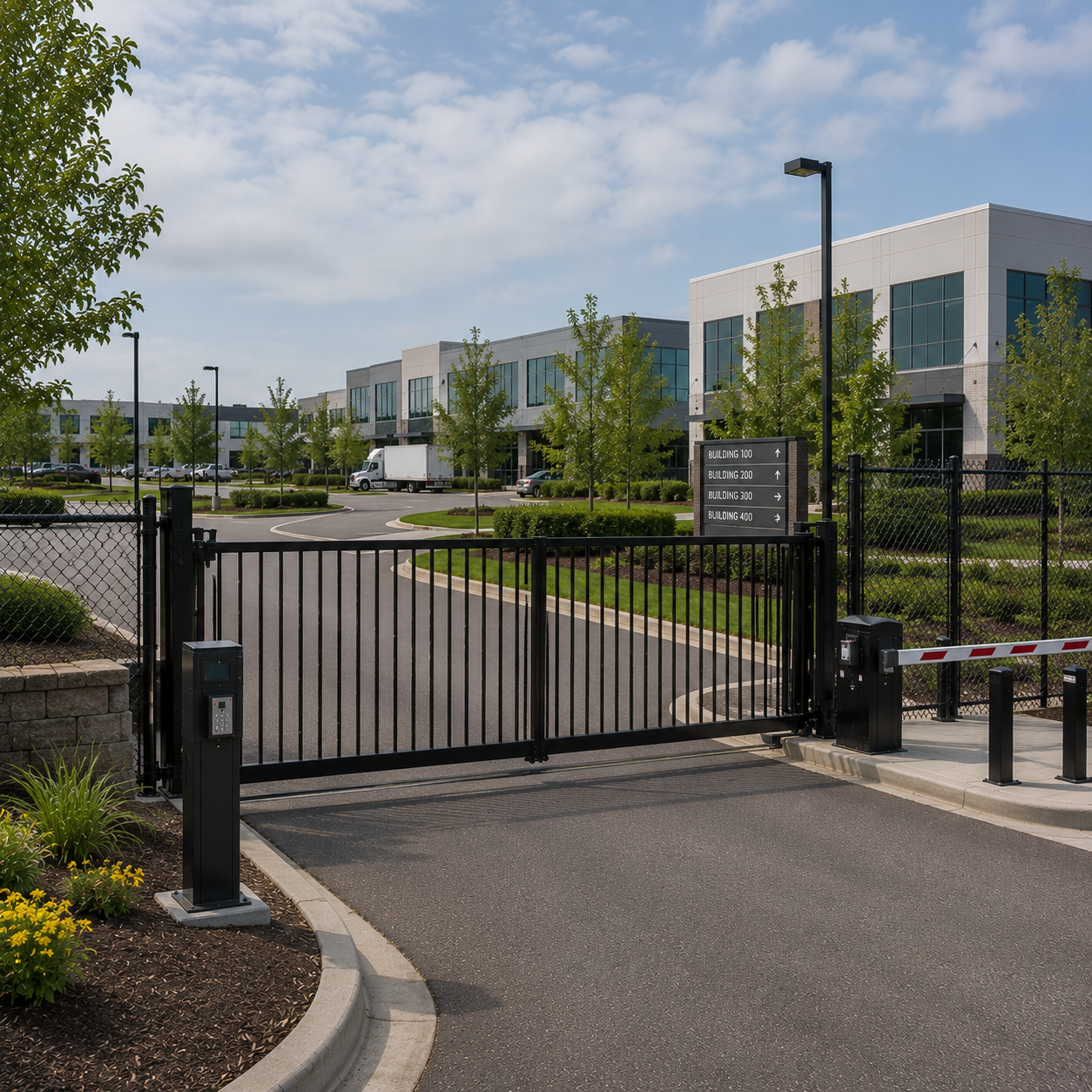Automated Security Gates and Fences for Industrial Parks in ...